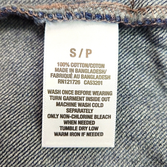 Jean Jacket AEROPOSTALE Dark Blue Wash Denim (Size S) - Picture 12 of 14